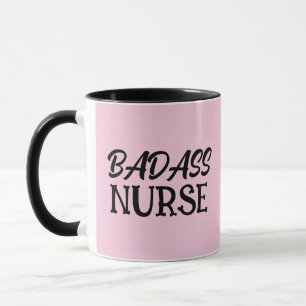 TAZA BADASS NURSE COFFEE MUG