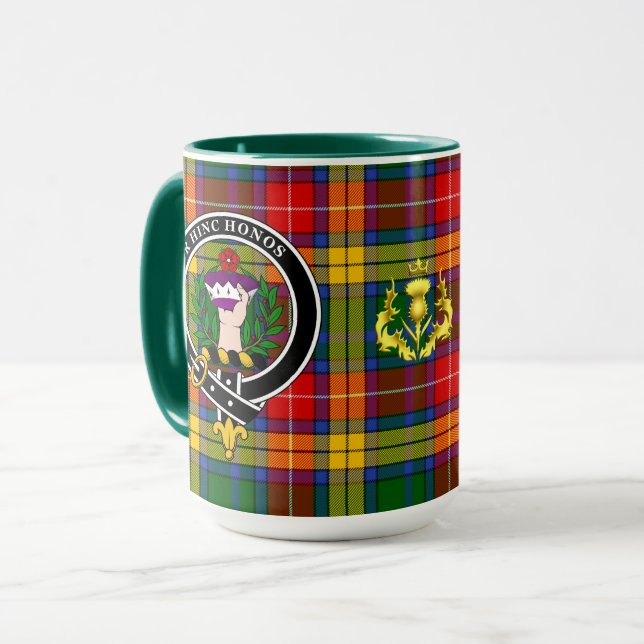 Taza Badge Buchanan Clan y Tartan Mug (Anverso izquierdo)