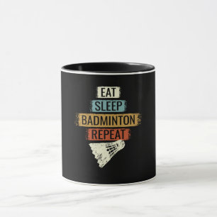 Taza Badminton - Coma la repetición del indio del sueño