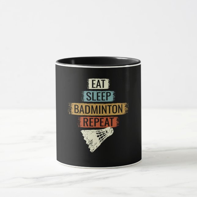 Taza Badminton - Coma la repetición del indio del sueño (Centro)