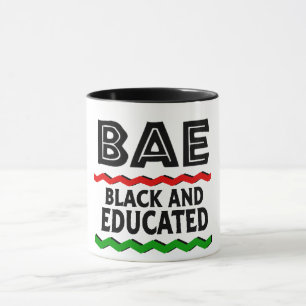 Taza BAE Negra y Educada