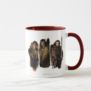 TAZA BAGGINS™, BARD THE BOWMAN™ Y THORIN OAKENSHIELD™