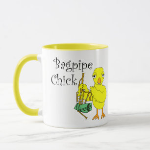 Taza Bagpipe Chick Text