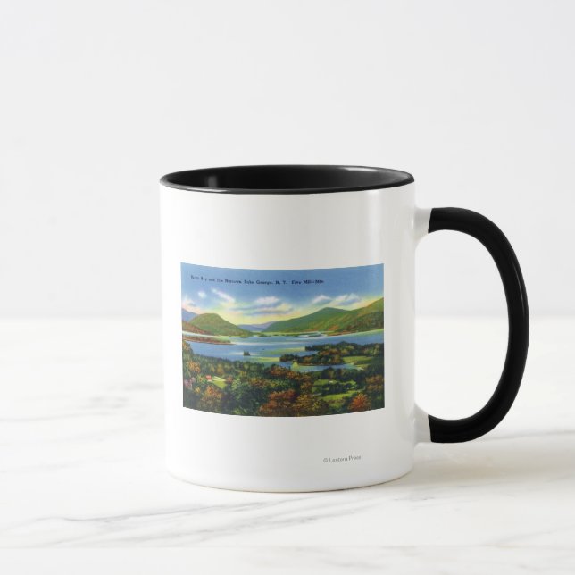 Taza Bahía de Bolton, estrechos, vista de las montañas  (Derecha)