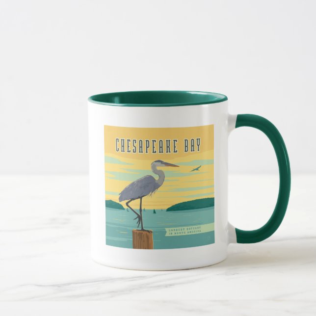 Taza Bahía De Chesapeake Más Grande De América Del Nort (Derecha)