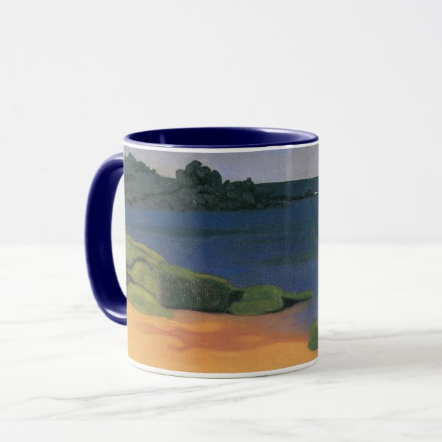 Taza Bahía de Tregastel por Felix Vallotton, Bella Arte (Anverso izquierdo)