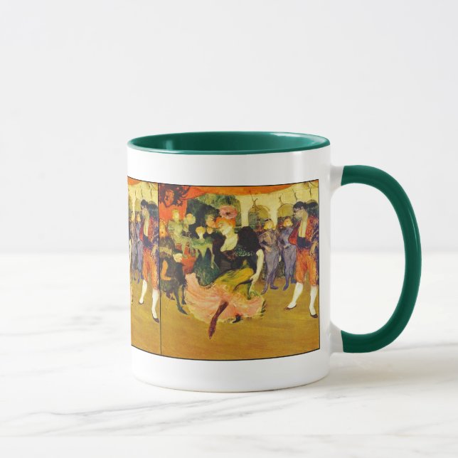 Taza Bailando el Bolero: Toulouse-Lautrec (Derecha)