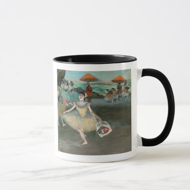 Taza Bailarín de Edgar Degas el | con el ramo, (Derecha)