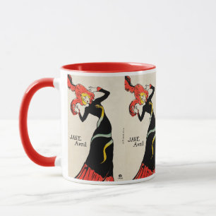 Taza Bailarina Art Nouveau Jane Avril por Toulouse Laut