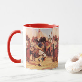 Taza Bailarina de búfalo de nativos americanos de época