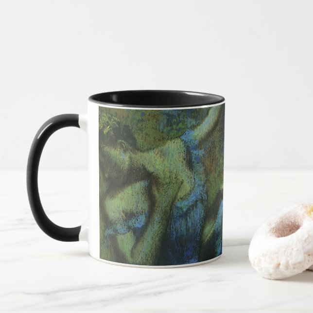 Taza Bailarinas azules de Edgar Degas, impresionismo vi (Con donut)
