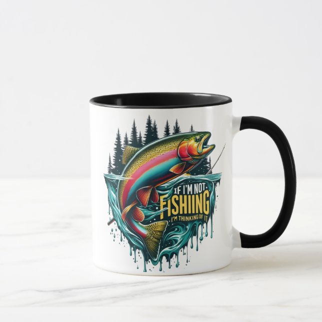 Taza Baile arcoiris Saltos de peces vibrantes del agua (Derecha)