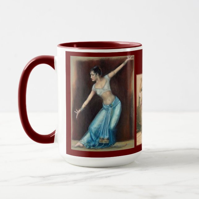 Taza "Baile Belly: árabe egipcio: ص danza ق・(・・・ egipci (Izquierda)