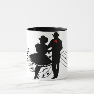 Taza Baile cuadrado