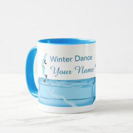 Taza Baile de invierno en cubo de hielo personalizado