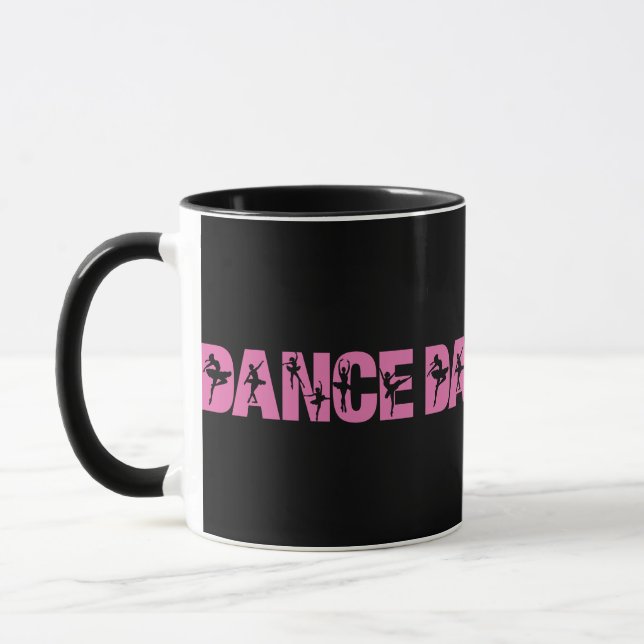 Taza Baile rosa con Ballerina Cutouts (Izquierda)