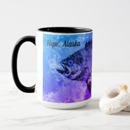 Taza Bajo azul y púrpura del Mar Negro, Seward, Alaska