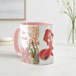 Taza Bajo El Mar Rojo Pequeña Sirenita Coral Reef Ocean