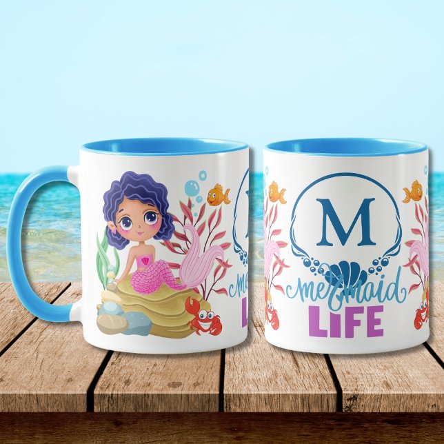 Taza Bajo el Monograma de la Vida de la Sirena de Mar (Subido por el creador)
