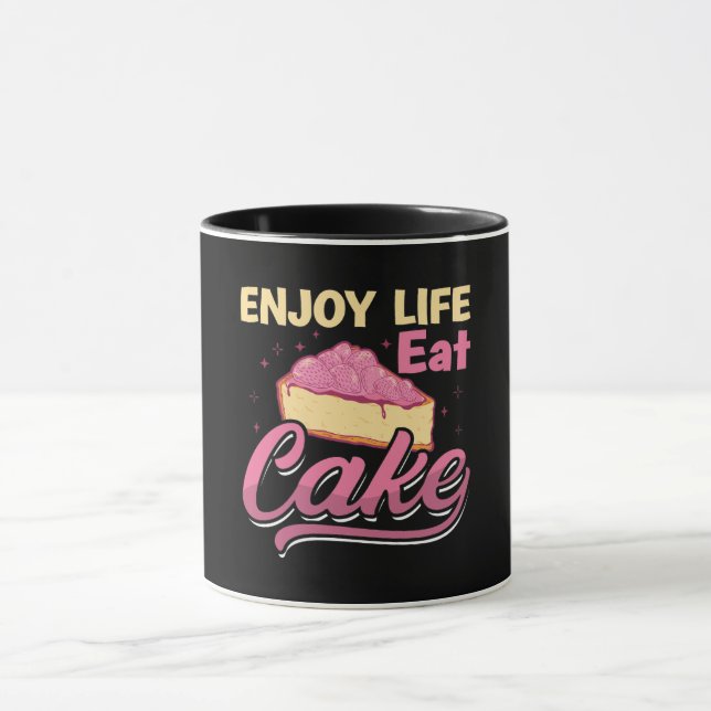 Taza Baker Baking: Disfrute de la vida Comer pasteles P (Centro)