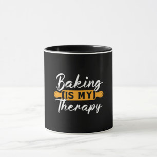 Taza Baker Baking Es Mi Terapia Panadería Pastel De Pas