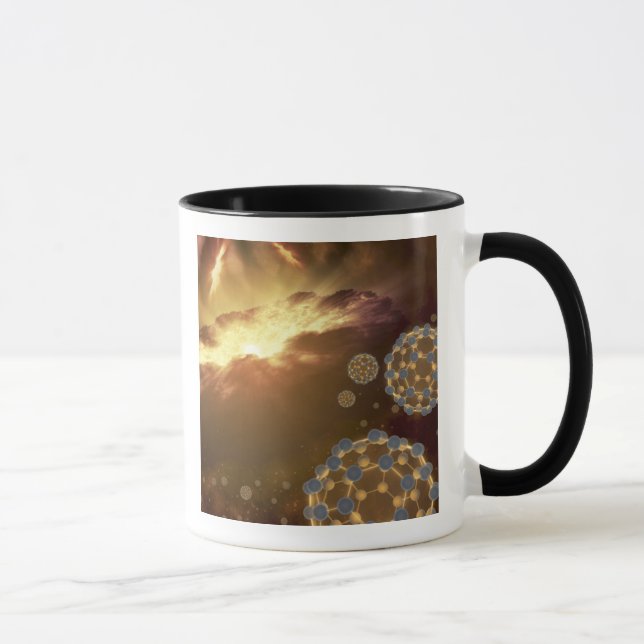 Taza Balas de buceo flotando en el espacio interestelar (Derecha)