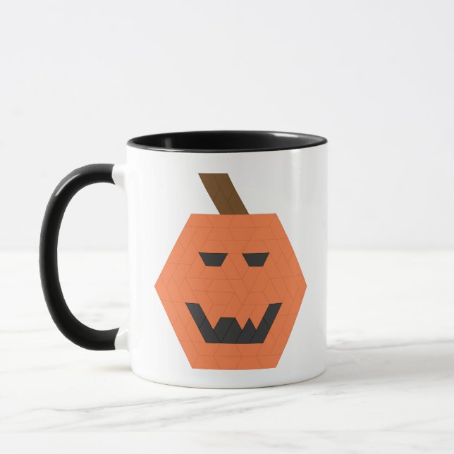 Taza Baldosa trapezoide de doble lado creepy Jack-o-Lan (Izquierda)