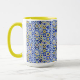 Taza Baldosas azules y sardinas