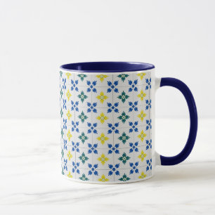 Taza Baldosas de bonito de Lisboa o azulejo