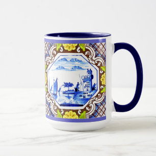 TAZA BALDOSAS DELFT DE LA VENTAJA