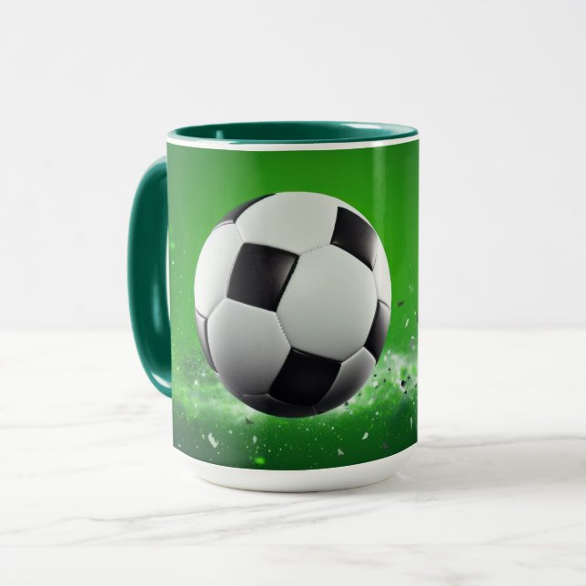 Taza Ball de fútbol de nombre personalizado (Anverso izquierdo)