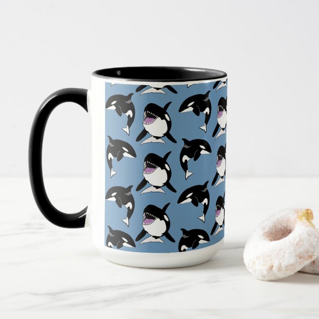 Taza Ballena asesina de Orca (Con donut)