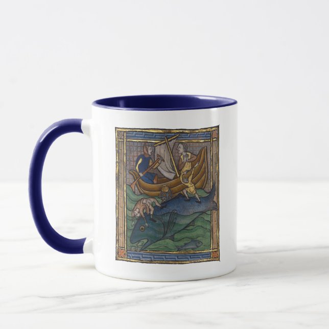 Taza Ballena bestiar medieval c. 1270 (Izquierda)