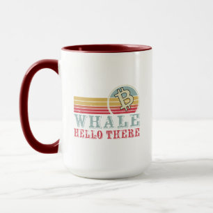 Taza Ballena Hola   Graciosa Jubilación De Criptos