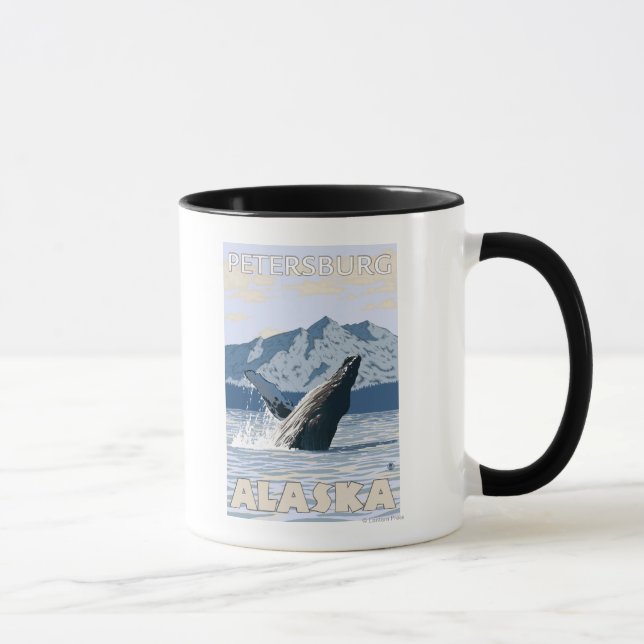 Taza Ballena jorobada - Petersburgo, Alaska (Derecha)
