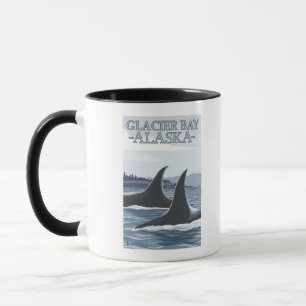 Taza Ballenas Orca #1 - Bahía Glaciar, Alaska