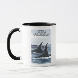 Taza Ballenas orcas #1 - Sitka, Alaska