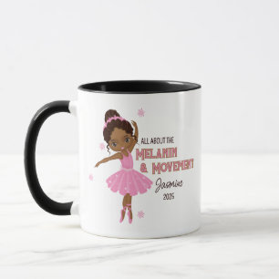 Taza Ballerina africana-americana café Mug