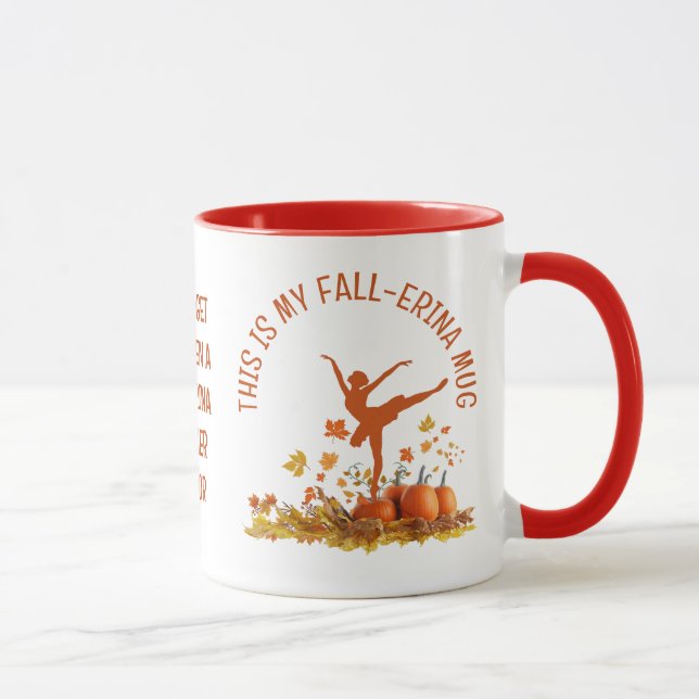 Taza Ballerina My FALL-ERINA BALLET Acción de Gracias (Derecha)