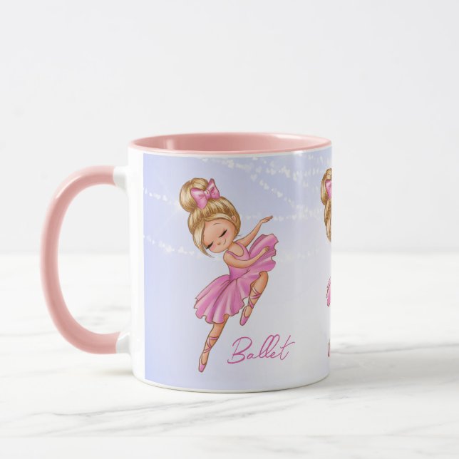 Taza Ballerina Pink, ballet de Bonito púrpura (Izquierda)