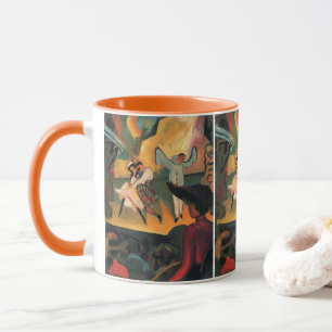 Taza Ballet Rusos, Ballet ruso por August Macke