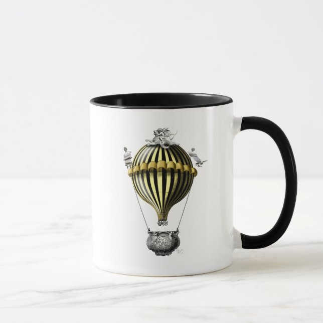 Taza Balón barroco amarillo negro (Derecha)