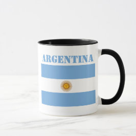 Taza Baloncestistas de la bandera argentina