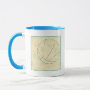 Taza Baloncesto azul por Chariklia Zarris