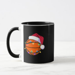 Taza Baloncesto de muñeco de nieve Navidad Santa béisbo