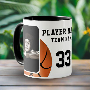 Taza Baloncesto Nombre Número de Equipo 2 Fotos