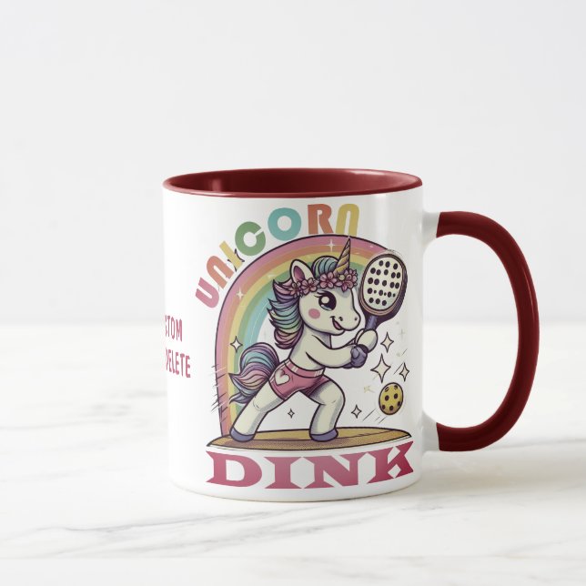 Taza Baloncesto picante unicornio Dink Pickleballer Spo (Derecha)