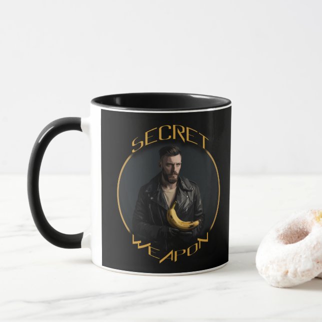 Taza Banana: su arma secreta (Con donut)
