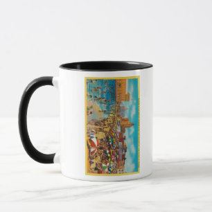 Taza Bañándose en la laguna, Long Beach