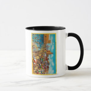 Taza Bañarse en la laguna, en Long Beach